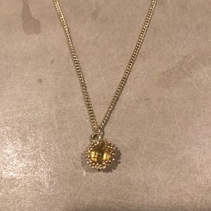 Champagne and gold Kendra Scott necklace